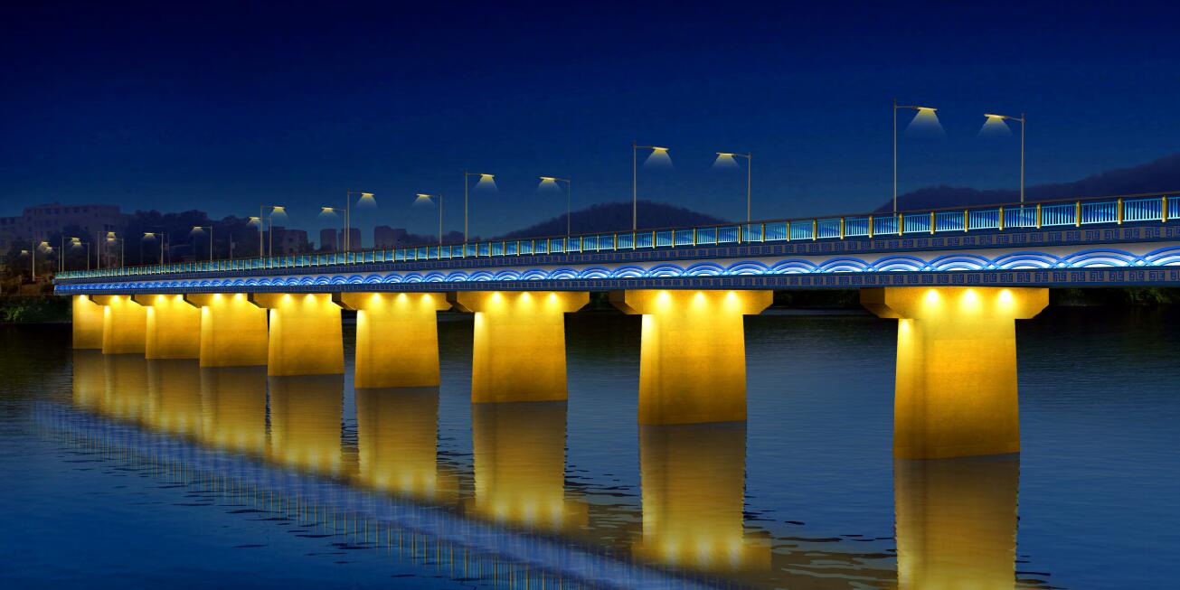 Pingjiang bridge in Pingjiang County, Hunan province