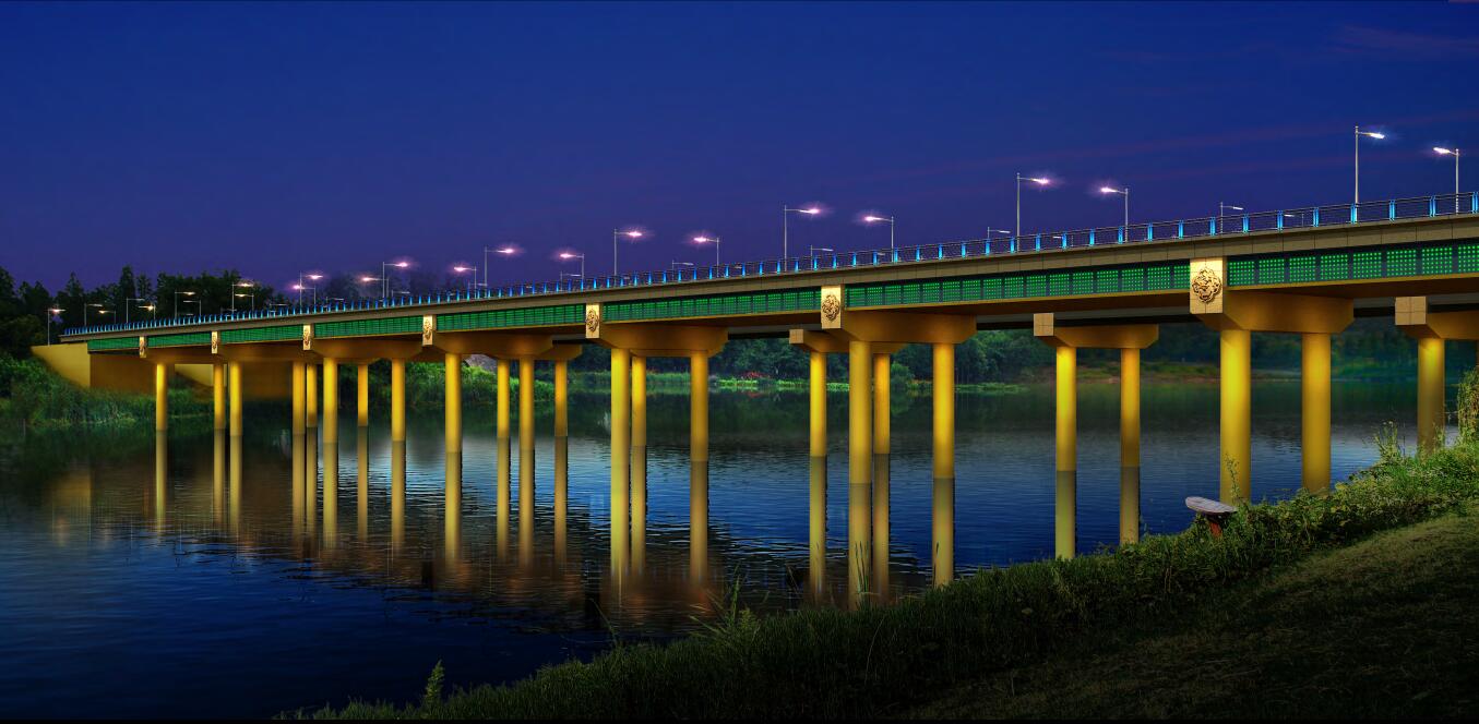 Miluo bridge in Pingjiang County, Hunan province