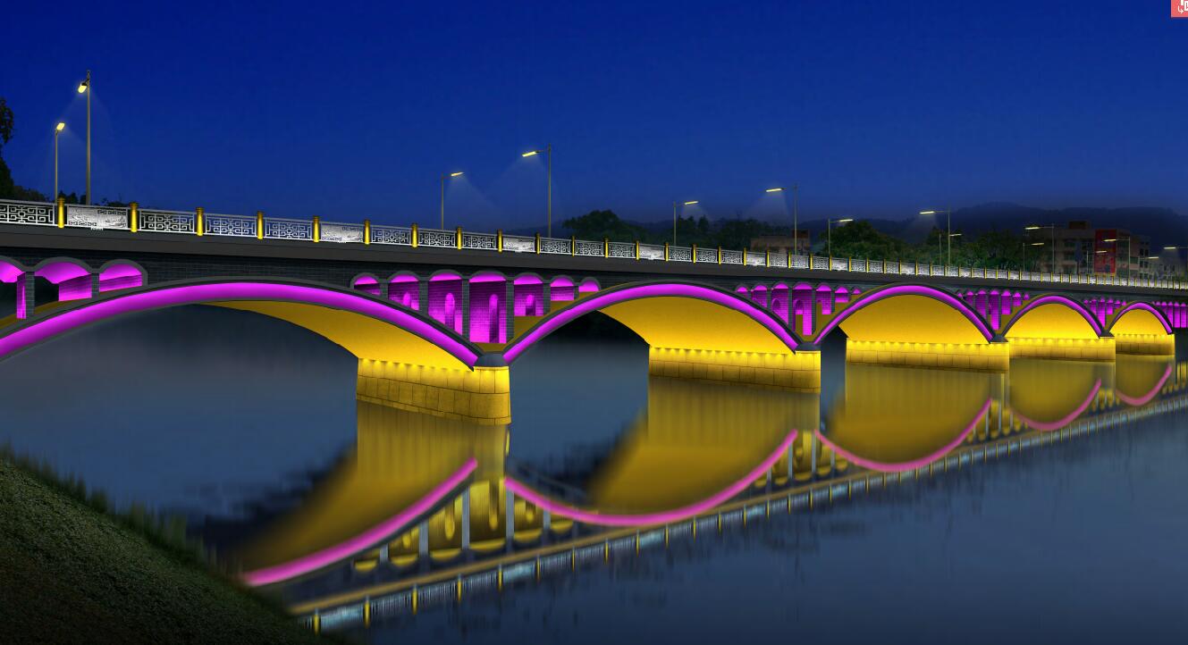 Liujia beach bridge in pingjiang county ,Hunan province